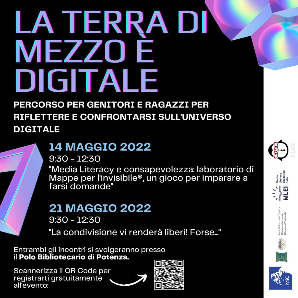 LA TERRA DI MEZZO E' DIGITALE. Percorso per genitori e ragazzi per riflettere e confrontarsi sull'universo digitale.